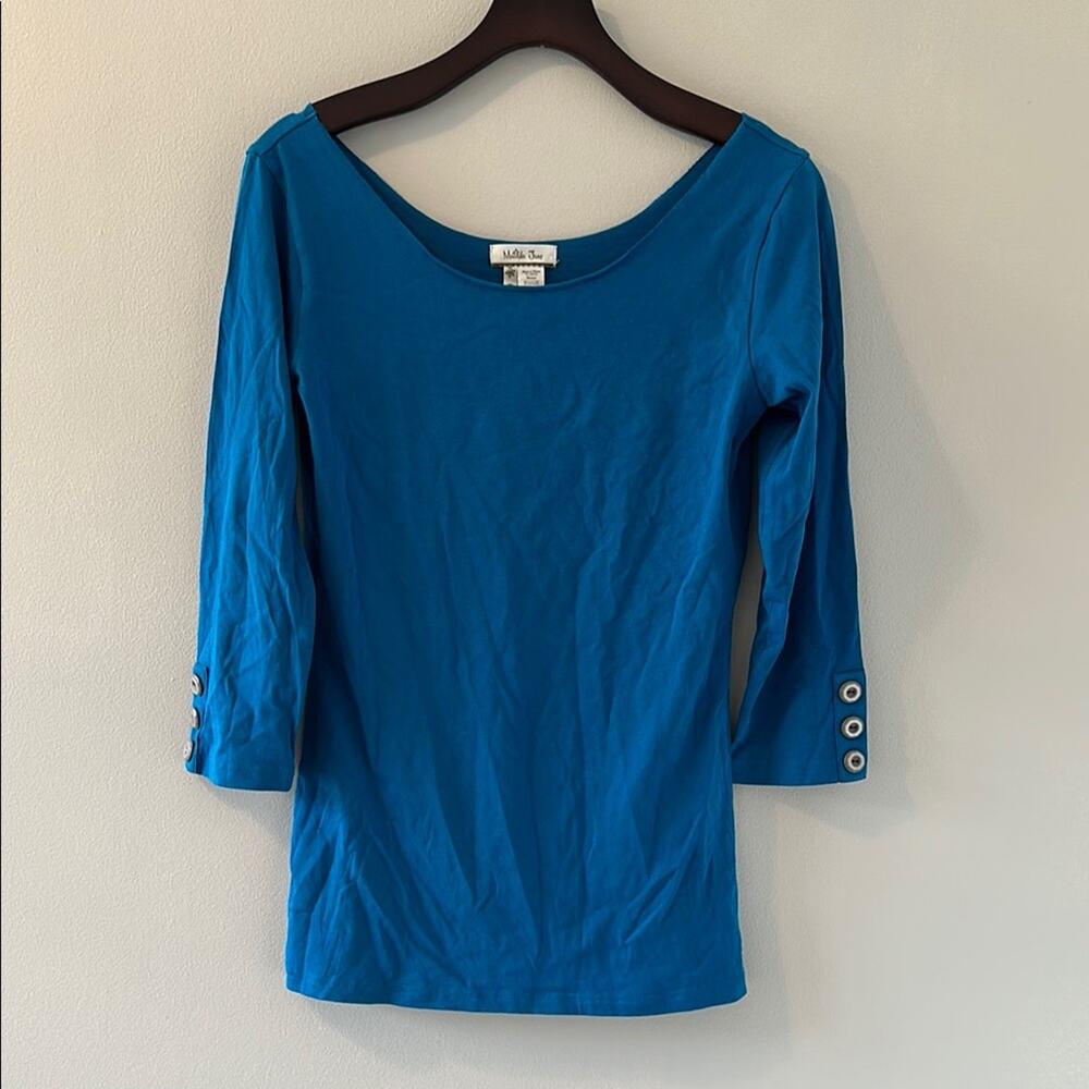 Matilda Jane Blue Fitted Buttoned Blouse